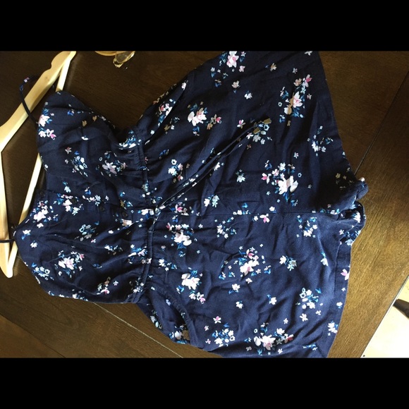 FLORAL PAPAYA ROMPER - Picture 3 of 4